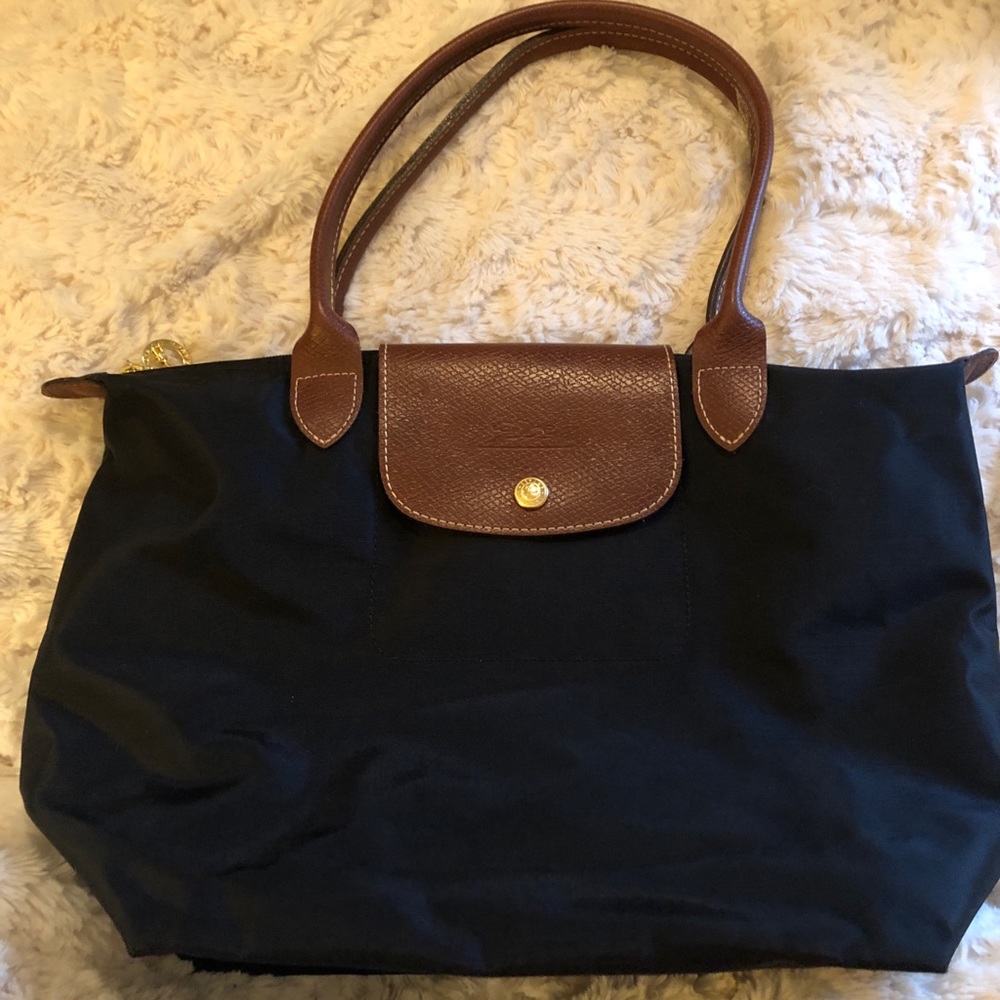 Black Longchamp Small Tote Bag